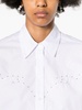 embroidered poplin shirt