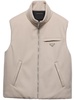 padded cashmere vest