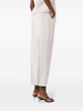 high-waisted silk tapered trousers