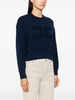 towelling-logo cropped sweater