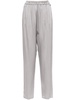 satin tapered trousers