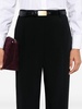 straight-leg cady trousers