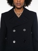 double-breasted virgin wool coat