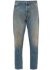 distressed-effect straight-leg jeans