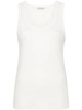 logo-embroidered tank top