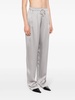 satin tapered trousers