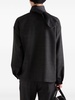 zip-fastening wool shirt