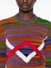 Anagram-patch sweater