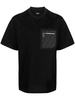 Black FF-Monogram Pocket Cotton T-Shirt