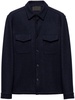 triangle-logo wool shirt