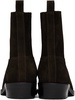 SSENSE Exclusive Brown Embroidered Chelsea Boots