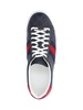 Ace Leather and Webbing-Trimmed Monogrammed Supreme Coated-Canvas Sneakers