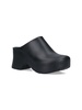 Terra 90 curved-heel rubber heeled mules