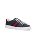 Ace Leather and Webbing-Trimmed Monogrammed Supreme Coated-Canvas Sneakers