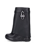 'Shark Lock' biker boots