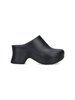 Terra 90 curved-heel rubber heeled mules