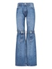 'Open Knees' bootcut jeans