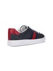 Ace Leather and Webbing-Trimmed Monogrammed Supreme Coated-Canvas Sneakers