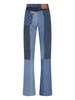 Patchwork Straight Jeans