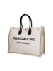 Rive Gauche cotton and linen tote bag