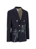 Printed Double Breast Blazer