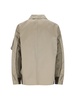 Nylon Detail Shirt Jacket