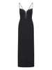 Neckline long dress