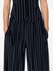 Norma Kamali Pinstripe Flared Trousers