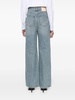 high-rise wide-leg jeans