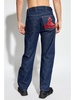 tapered jeans with logo print