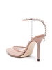 Saeda 100mm crystal-embellished pumps