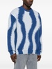 abstract-stripes patterned jumper