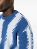 abstract-stripes patterned jumper