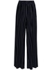 Norma Kamali Pinstripe Flared Trousers