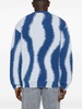 abstract-stripes patterned jumper