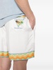 Casablanca Drawstring Silk Shorts