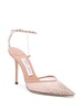 Saeda 100mm crystal-embellished pumps