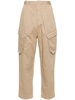 Semicouture Bianca Cotton Cargo Trousers