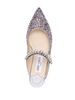 'bling Flat' Multicolor Mules With Crystal Strap In Glitter Fabric Woman