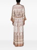 Pierre Louis Mascia Printed Silk Long Dress