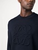 Anagram-embossed wool jumper 