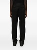 LANVIN Black Cotton Blend Biker Trousers for Men