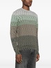 Sweater with oblique cut