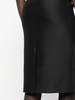 VERSACE Black Wool Pencil Skirt with Back Slit for Women - FW23 Collection