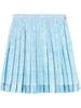 Barocco-print silk skirt