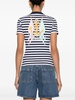 Versace Striped T-Shirt With Embroidery