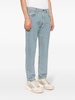 logo-appliqué straight-leg jeans