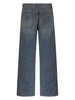 wide-leg cropped cotton jeans 