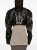 cropped leather biker jacket