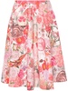 midi skirt with floral print